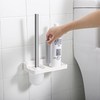 수납 선반이 있는 벽걸이형 변기 브러시