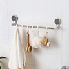 후크가 있는 접착식 벽걸이형 랙