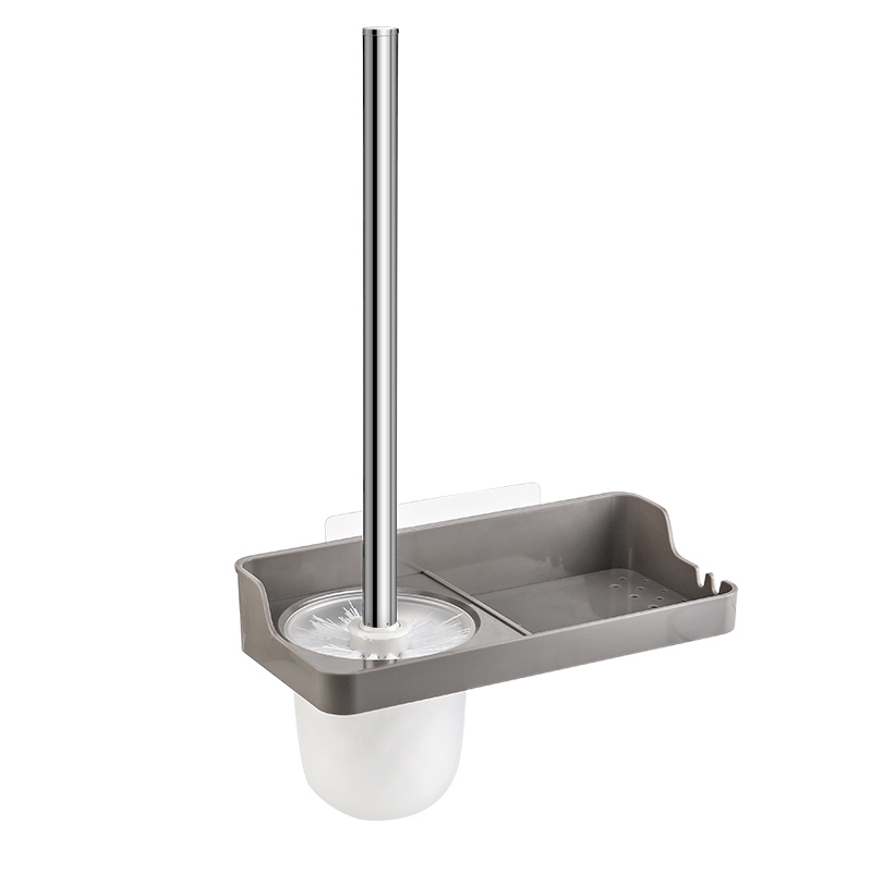 수납 선반이 있는 벽걸이형 변기 브러시