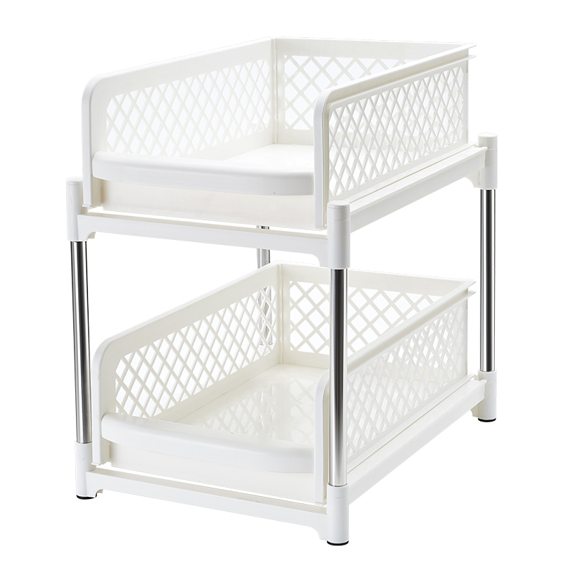 서랍이 있는 언더싱크 보관 랙