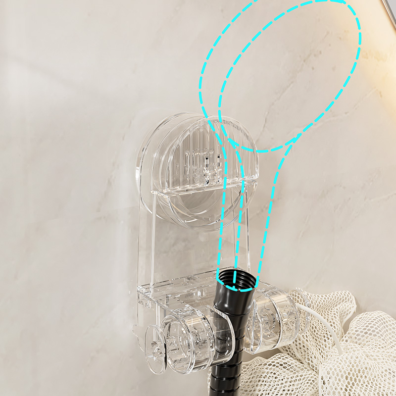 도매 All-Claer 다기능 욕실 샤워 헤드 홀더 강력한 흡입 컵 스토리지 랙 OEM ODM 포장 상자