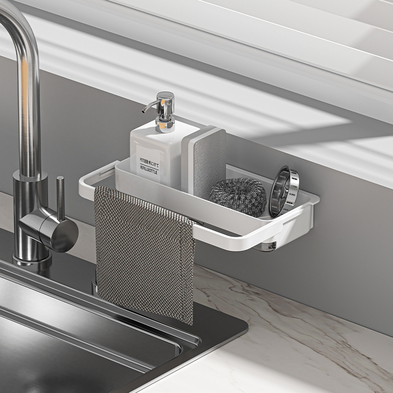 배수 트레이가 있는 벽걸이형 스토리지 랙