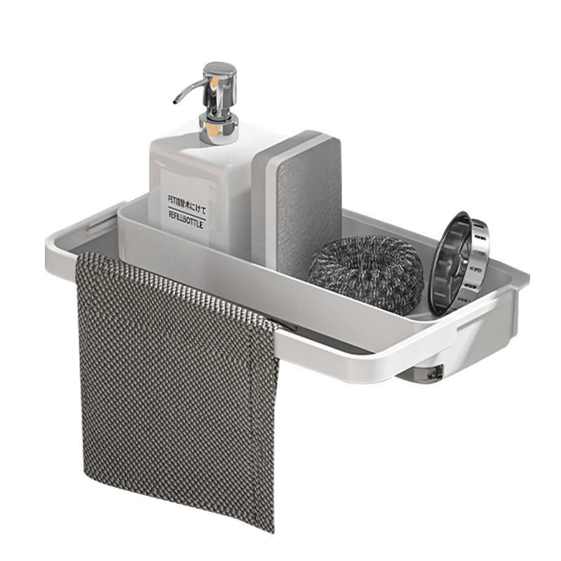 배수 트레이가 있는 벽걸이형 스토리지 랙