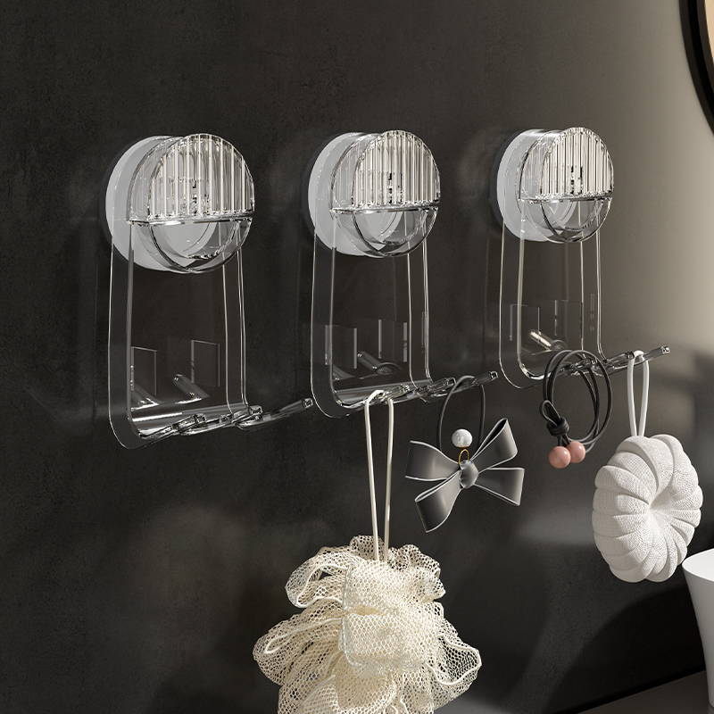  드릴 프리 벽 마운트 진공 흡입 컵 후크 홀더 욕실 주방 액세서리에 대한 유연한 교수형 옷걸이